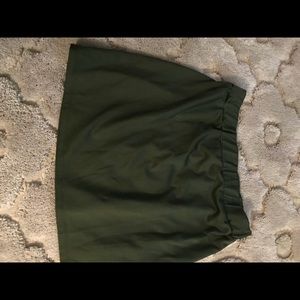 Army green skirt